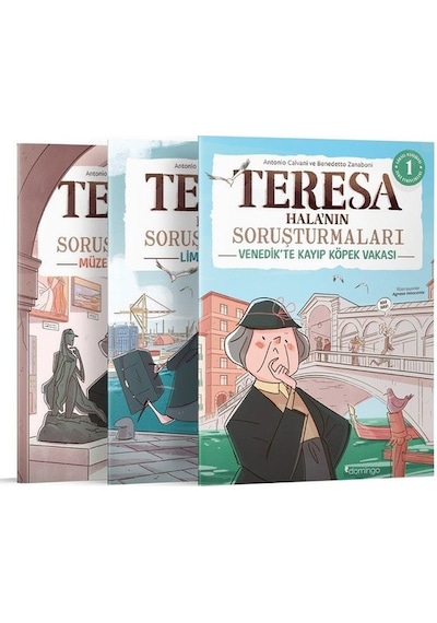 Görsel Mantıksal ve Bilişsel Beceri Etkinlik Seti (7-9 Yaş) - Teresa Halanın Soruşturmaları 1-2-3 (Çıkartmalı) - Antonio Calvan - Domingo Yayınevi