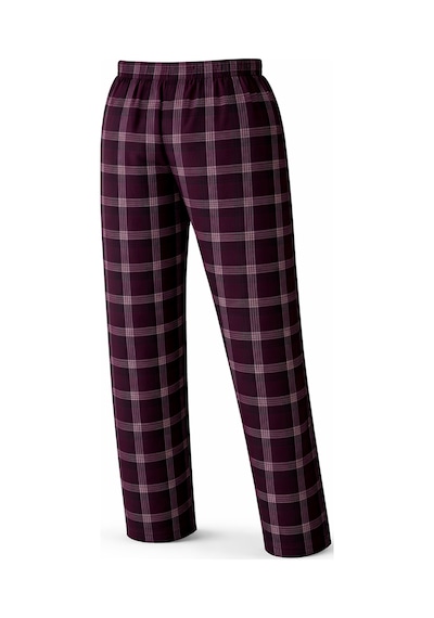 Mutlu City Erkek Mevsimlik Uzun Kollu 3 Düğmeli Ekose Alt Pijama Takımı 16652 Vişne