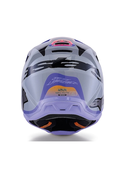 Alpinestars Sm3 Youth Jettson Off-road Çocuk Genç Motosiklet Kaskı Gri Mavi Gri / Mavi