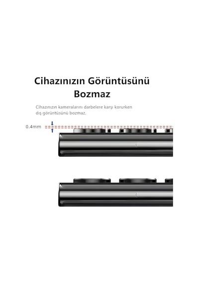 Enfein İphone 17 İle Uyumlu Cmcov Kamera Lens Koruyucu Kolay Tak Çıkar Ergonomik İnce Tasarım Kırılma Ve Çizilme Önleyici Siyah
