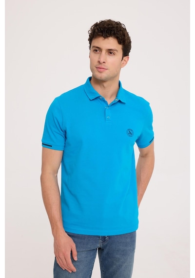 Summer Polo Turkuaz Basıc Polo Yaka Tişört Turkuaz