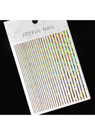 Parlak Gold Şerit Tırnak Sticker Şerit Tırnak Etiketi Nail Art