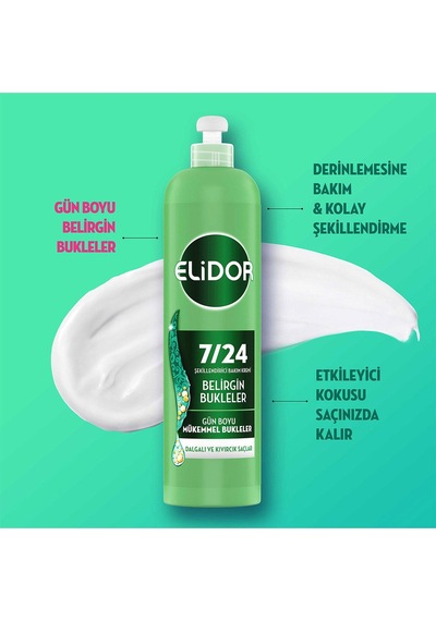 Elidor Belirgin Bukleler 27/24 Şekillendirici Bakım Kremi 240 ML