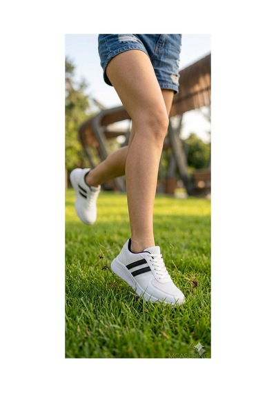 Mcaserıng Ultra Hafif Unisex Fileli Memory Form Günlük Hafif Rahat Spor Ayakkabı Beyaz-siyah-1 Mcaserıng Ultra Hafif Unisex Fileli Memory Form Günlük Hafif Rahat Spor Ayakkabı Beyaz-siyah-1