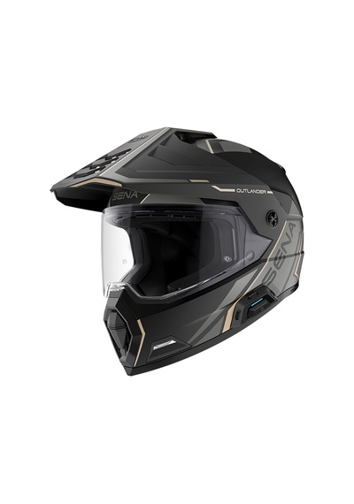 Sena Outlander Adv Kapalı Motosiklet Kaskı Mat Siyah