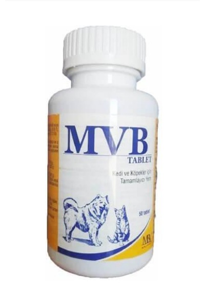 Mvb Kedi Ve Köpek Multivitamin 50 Tablet Tüy, Deri Ve Vitamin Mineral Kompleksi