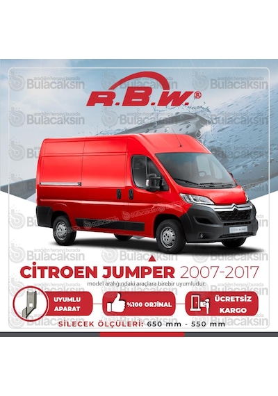 Citroen Jumper Muz Silecek Takımı 2007-2017 Rbw