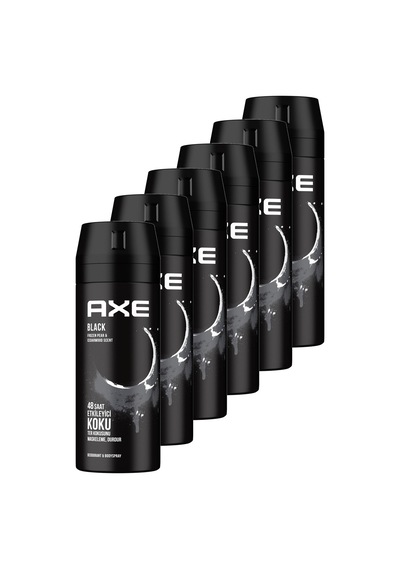 Axe Black Erkek Sprey Deodorant 6 x 150 ML