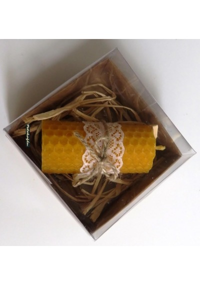 Petekoğlu 6 Adet Özel Günler İçin Doğal Petek Balmumu Mum 7cm X3cm Kutulu Mum Beeswax Candle Çok Renkli