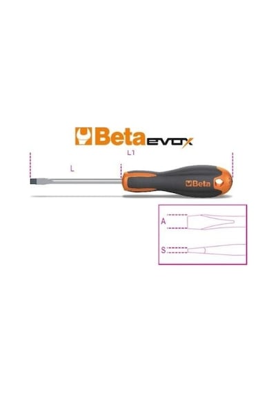 Beta Düz Tornavida 1201e 8x200