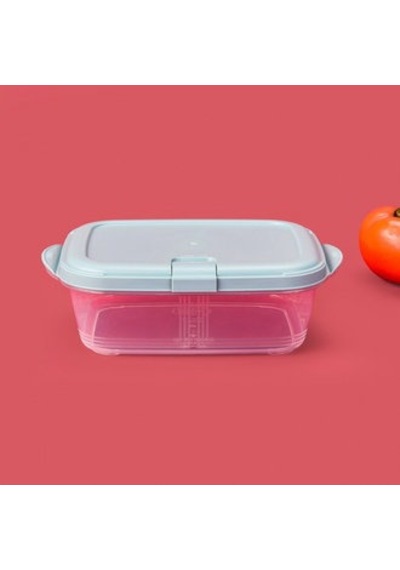 Life Dikdörtgen Push Up Saklama Kabı - Asorti - 1,1 Lt Çok Renkli