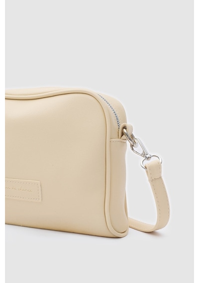 Shule Bags Suni Deri Kadın Çapraz Çanta Hana Butter Yellow Krem