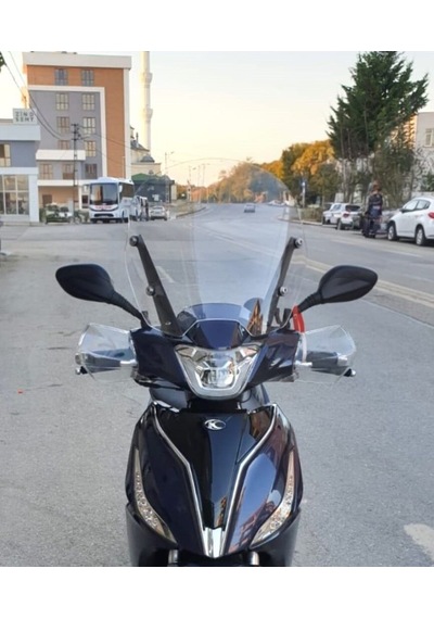 Motocam Kymco People S 200 Ön Cam 2020-2026 Model 38cm Şeffaf Renkli 4mm Sportif