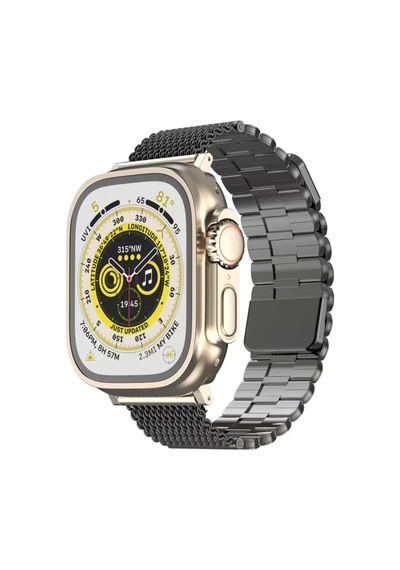 Apple  Uyumlu - Watch 42mm Ascend Metal Kordon - Gri