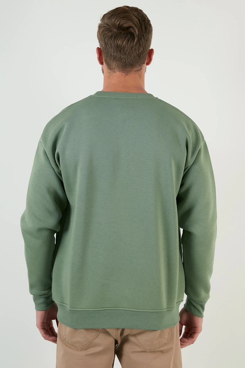 Buratti Regular Fit Bisiklet Yaka Şardonlu 2'Li Paket Erkek Sweat 5905255S2 Elma-Toprak