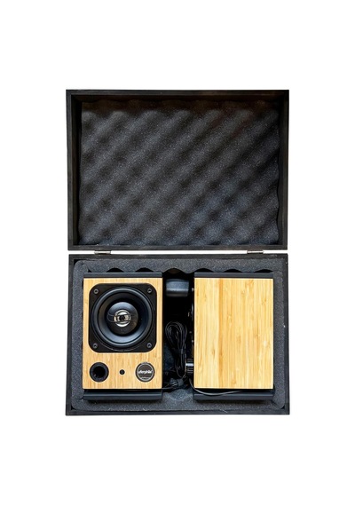 Desktop Bambu Hi-fi 100w Stereo Hoparlör