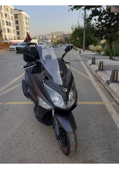 Motocam Sym Joymax 250 İ Ön Cam 2013-2016 Model 75cm Şeffaf Renkli 4mm Uzun