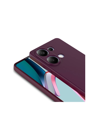 Noktaks - Xiaomi Uyumlu Xiaomi Redmi Note 13 4g - Kılıf İçi Kadife Koruyucu Mara Lansman Kapak - Lila