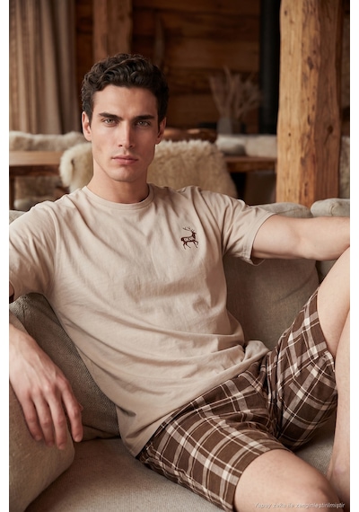 Buratti Erkek Pijama Takımı 6572022 Bej