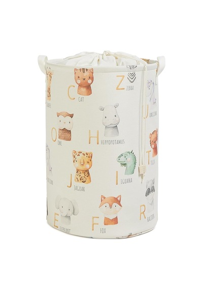 Ocean Home Textile Çocuk Odası Ağzı Büzgülü Sevimli Hayvanlar Oyuncak Sepeti 36 X 48 Cm Sku: Smg8690010035127