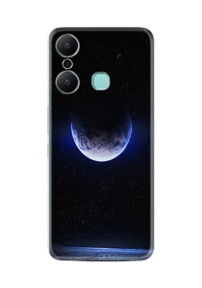 Infınıx Hot 20 Kılıf Resimli Desenli Silikon Platinium Series Midnight Moon 1802