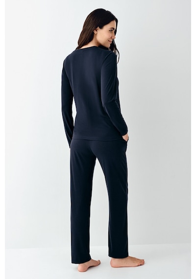 Pierre Cardin Kadın Lacivert Pijama Takımı Pc9109-s-v1 Lacivert