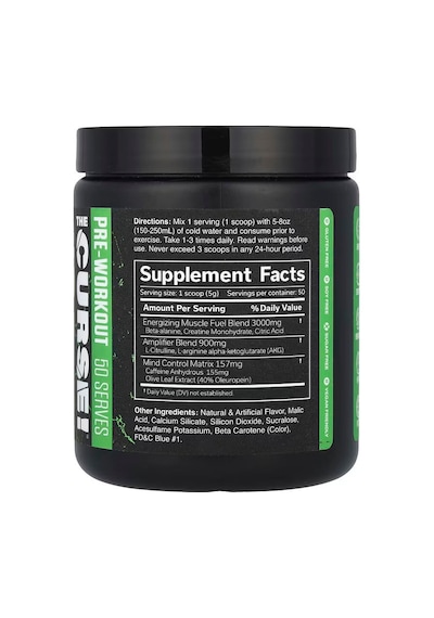 Jnx Sports The Curse Preworkout Caffeine Beta-alanine Creatine L-citrulline Boost Energy Strength &