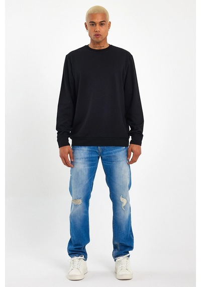 Erkek Bisiklet Yaka Regular Fit Sweatshirt Spr 20k30 001