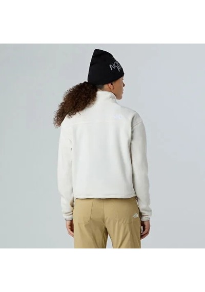The North Face W Glacier Fleece 1/2 Zıp Kadın Polar Sweatshirt Ekru