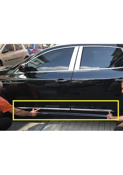 Renault Talısman 2016-2018 Krom Yan Kapı Çıtası Aksesuarı 4 Parça