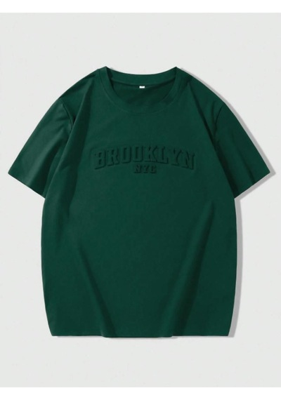 Altamira Erkek Brooklyn Kabartma Baskılı Oversize T-shirt 001