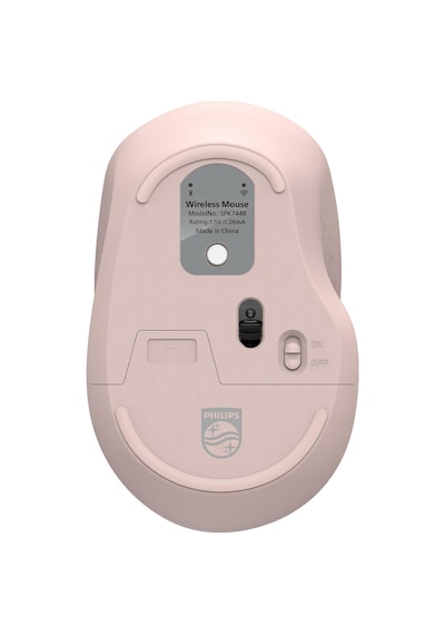 Spk7448 Kablosuz Bluetooth 1600dpı 4 Tuşlu Optik Sessiz Mouse Pembe