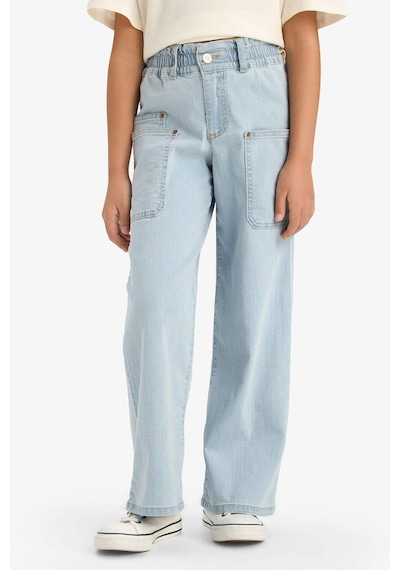 Defacto Paperbag Kargo Geniş Paça Jean Pantolon Kız Çocuk E5883A825AU Mavi Defacto Paperbag Kargo Geniş Paça Jean Pantolon Kız Çocuk E5883A825AU Mavi