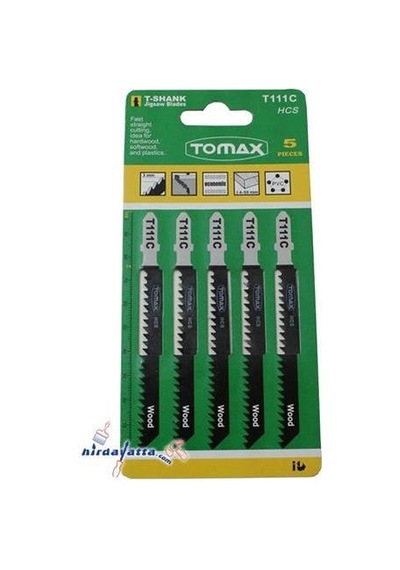 Tomax T111c Hss Ağaç Dekupaj Ağzı 5 Adet Normal Kesim
