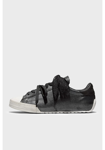 Converse Logolu Deri Sneaker Ayakkabı Kadın Ayakkabı A20655c 001 Siyah-beyaz SİYAH-BEYAZ