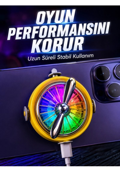 Telefon İçin Rgb Led Manyetik Soğutma Fanı Diğer