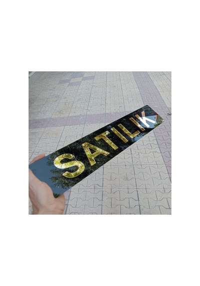 Kiralık Dekor Plakalık - Pleksi 1 Ad. - 52,7x 11,7 Cm - Tüm Araçlara Uyumlu - 577716312