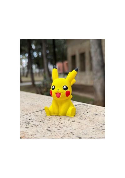 Pikaçu El İşciliği İle Boyanmış Pikachu 10cm Yüksekliği Olan Şık Dekoratif Ürün