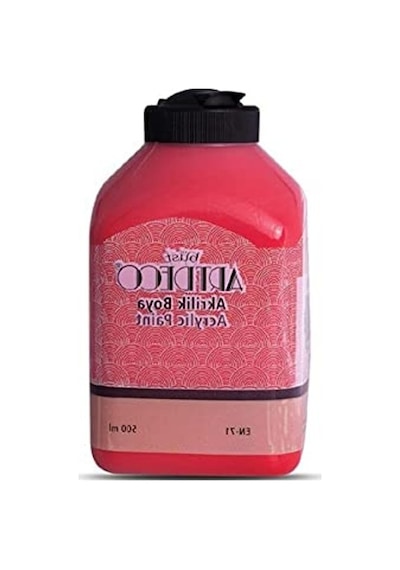 500ml Kırmızı Akrilik Boya, Sanat Malzemesi 0