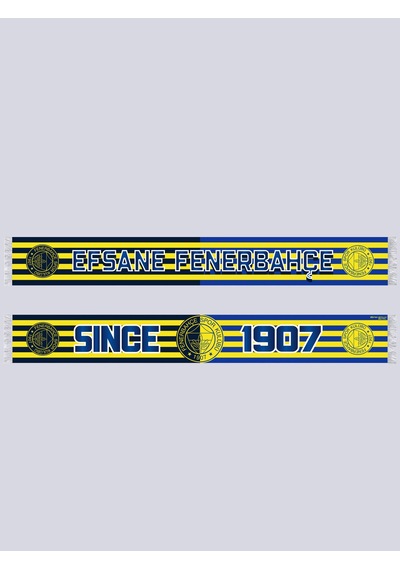 Fenerbahçe Sarı Lacivert Efsane Fenerbahçe Unisex Şal Lacıvert-sarı