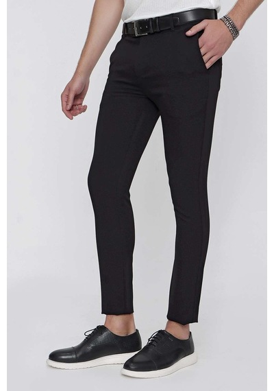 Efor P 1099 Slim Fit Siyah Spor Pantolon Siyah