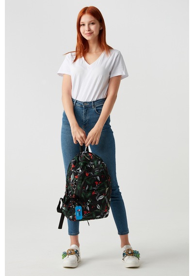 Nemo Bags Kadın Desenli Çantası Krinkıl Su Geçirmez Okul Çantası