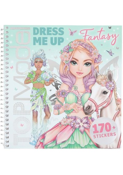 Top Model Dress Me Fantezi Çıkartma Kitabı Çok Renkli