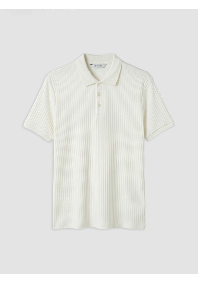 Lcw Vision Ekru Polo Yaka Erkek Triko Tişört