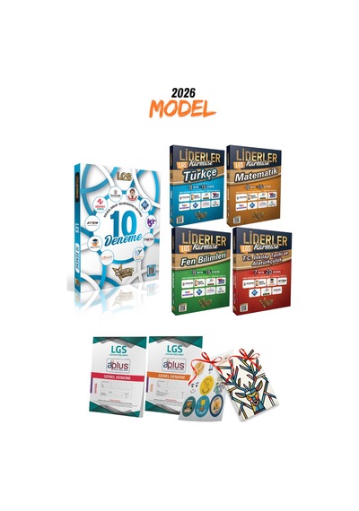 2026 Model Lgs Genel 10 Deneme + Türkçe Matematik Fen İnkılap 4lü Branş Deneme Set