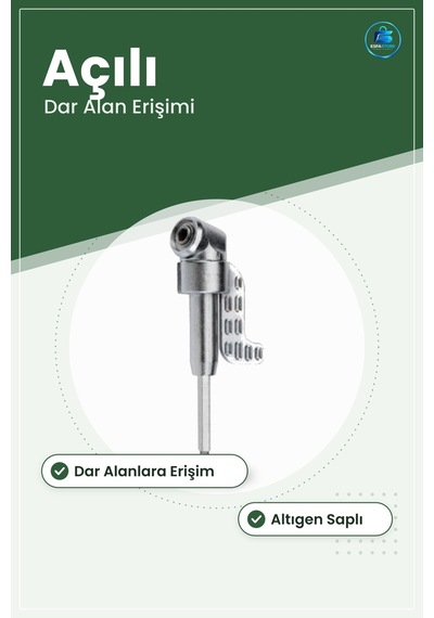 Köşe Vidalama Adaptörü Açılı Matkap Aksesuarları Dar Alan Erişim