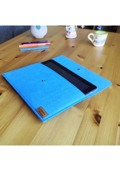 Ju Yaratıcı Tasarım Keçe Tablet Kılıfı Antrasit Samsung Uyumlu A