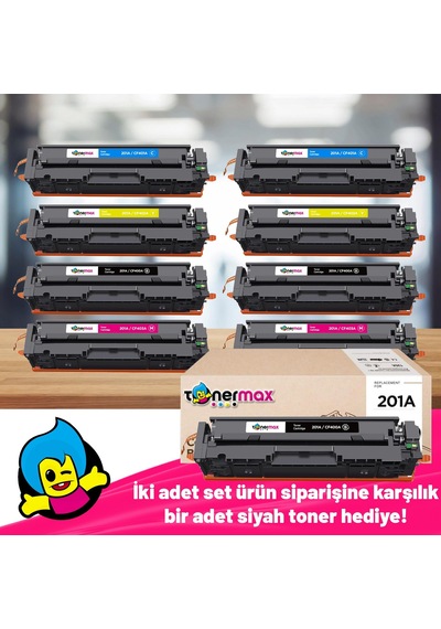 Hp 201a Cf400a  Uyumlu Toner 2'li  Paket + 1 Siyah  /m252 / M274 / M277
