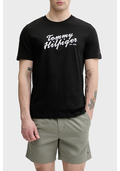 Tommy Hilfiger Pamuklu Regular Fit Bisiklet Yaka T Shirt Erkek T Shirt Mw0mw42385 Bds Siyah Tommy Hilfiger Pamuklu Regular Fit Bisiklet Yaka T Shirt Erkek T Shirt Mw0mw42385 Bds Siyah