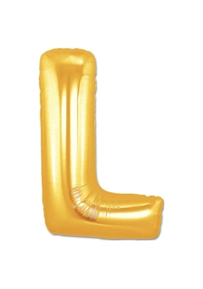 Nessiworld L Harf Folyo Balon Altın Renk 40 İnç Diğer